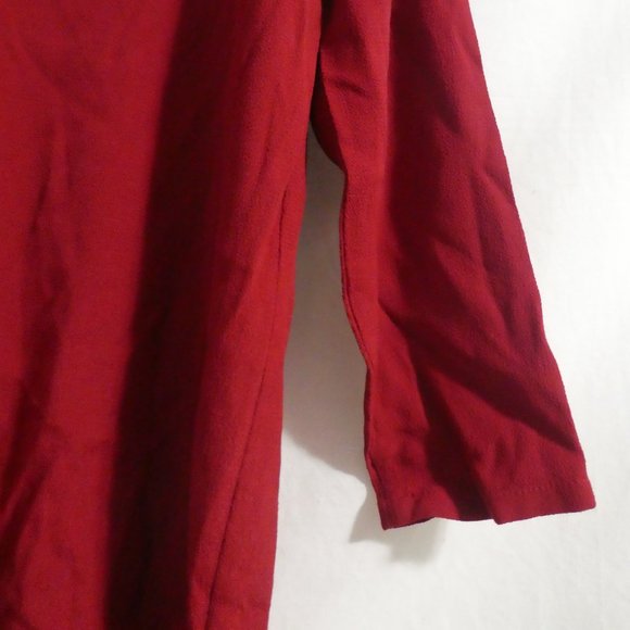 H&M | size 12 | Red Long Sleeve Gold Chain Open Back Dress | NWOT - Picture 7 of 16